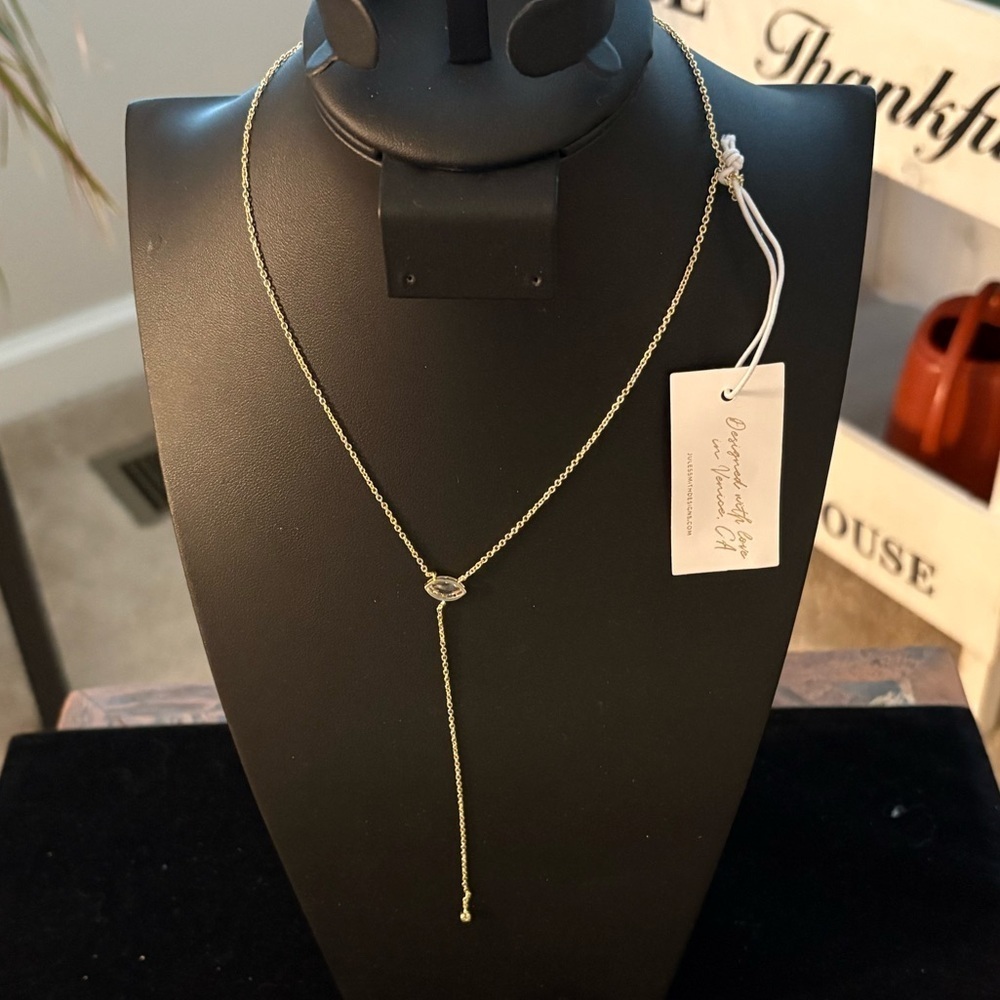 Jules Smith Vintage "Boutique" Era Aurora Borealis Lariat Necklace